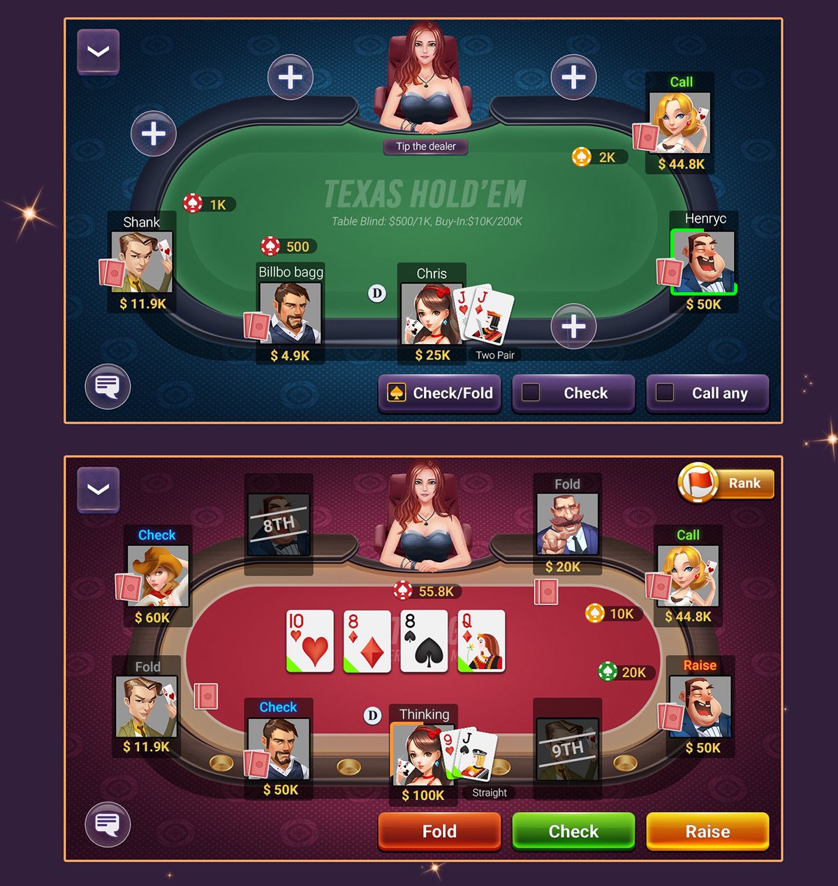 LUCKY PKR آن لائن کیسینو میں اصل گیمز